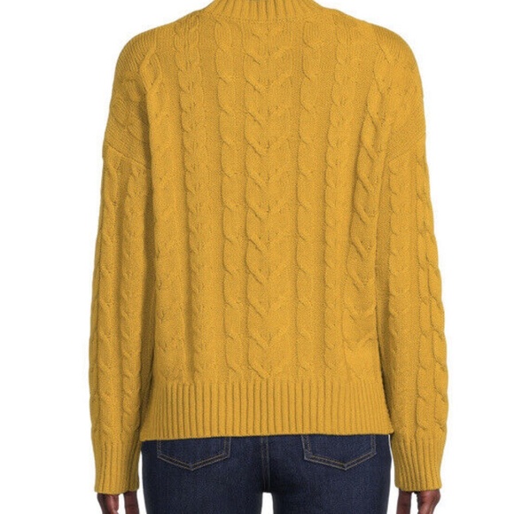 Time and Tru Women's Long Sleeve Pullover Sweater Yellow Size‎ Small (4-6) NEW - Picture 2 of 6